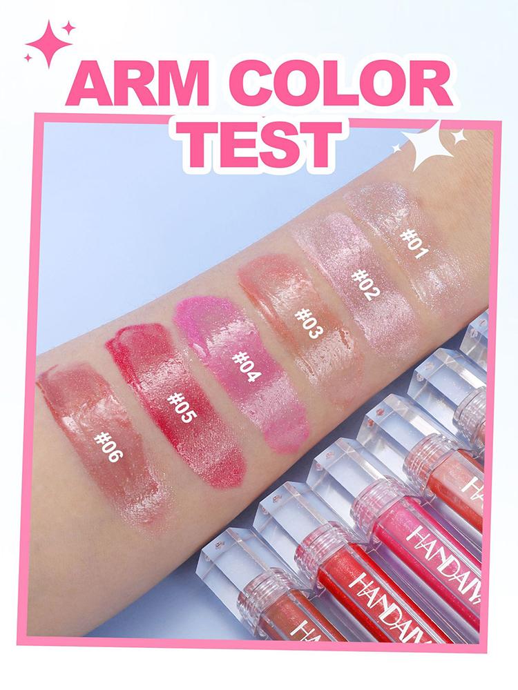 Hydrating Matte Glitter Liquid Lip Gloss , Moisturizing Transparent Plumping Lip Gloss, Tinted for Lip Care and Dry Lip,Glow Oil