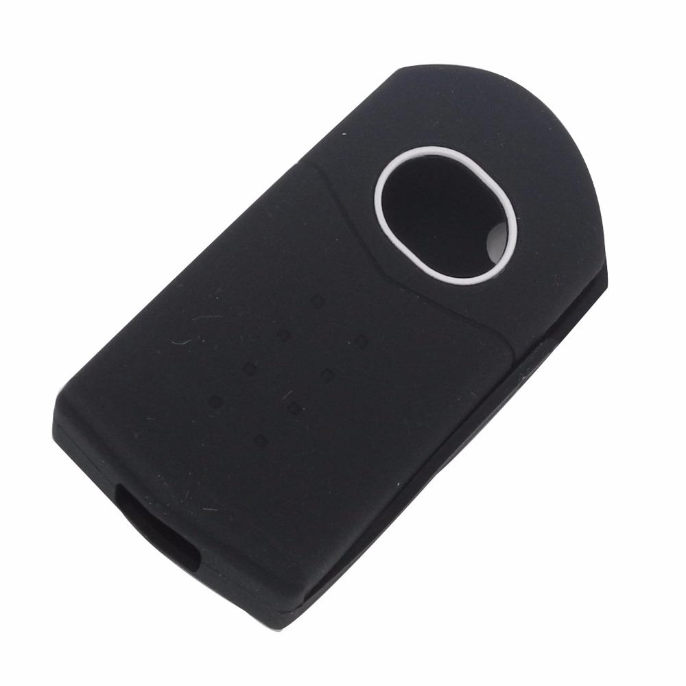 Jingyuqin 4 Buttons Car Silicone Remote Key Cover Case Fob For Mazda 2 3 5 6 8 Atenza CX5 CX-7 CX-9 MX-5 RX Keyrings Fold