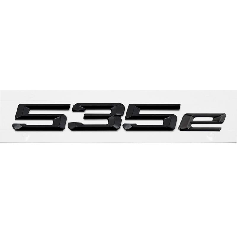 ABS Car Rear Trunk Letters Logo Badge Emblem Sticker For BMW 5 Series 520e 525e 528e 530e 535e 540e 550e E39 E60 E61 F10 F11 G30