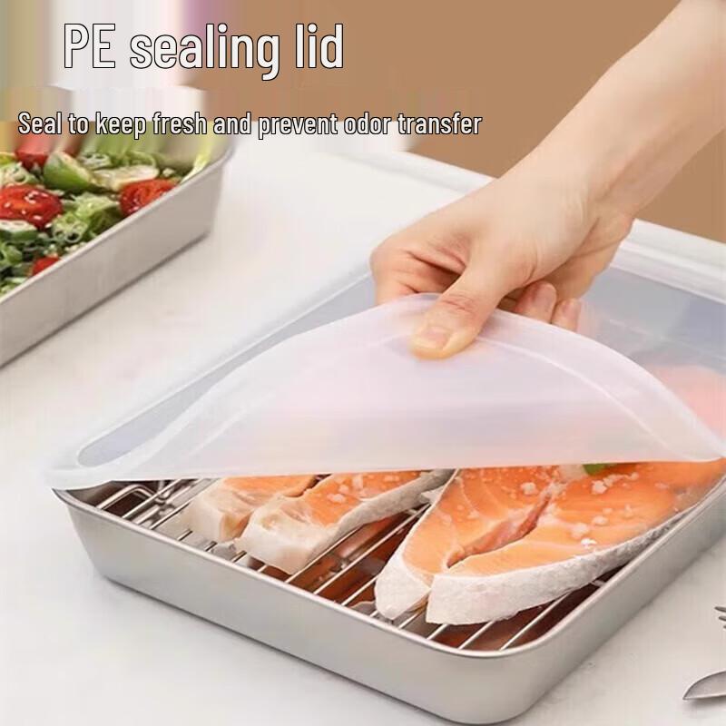 LOCK&LOCK Набор из 3 больших контейнеров для хранения продуктов из нержавеющей стали 304