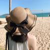 Модная женская шляпа от солнца, повседневная пляжная шляпа для путешествий, 2024, рыбацкая шляпа с бантом