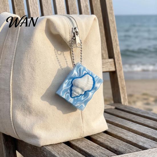 Durable 3D Printed Key Accessory Shell Starfish Press Keychain, Marine Theme Stress Relief Interactive Clicking Toy Holder, Sensory Fidget for