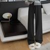 Hong Kong Style Drooping Glutinous Rice Pants for Women In Spring and Autumn New High-waisted Slim Loose Loose Wide-leg Versatile Trousers