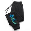 Butterfly Printed Women's Casual Sweatpants High Quality Four Season Daily Sport Jogging Pants Ladies Home Outdoor Soft Trousers