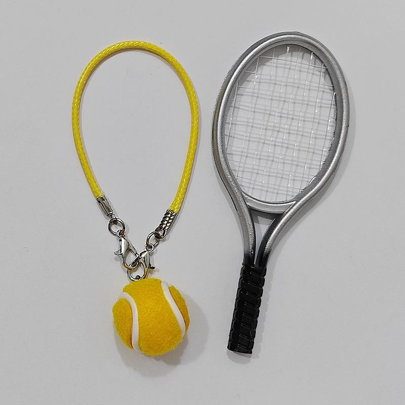 Sports Keychain with Pendant Rope - Tennis, Baseball, Football