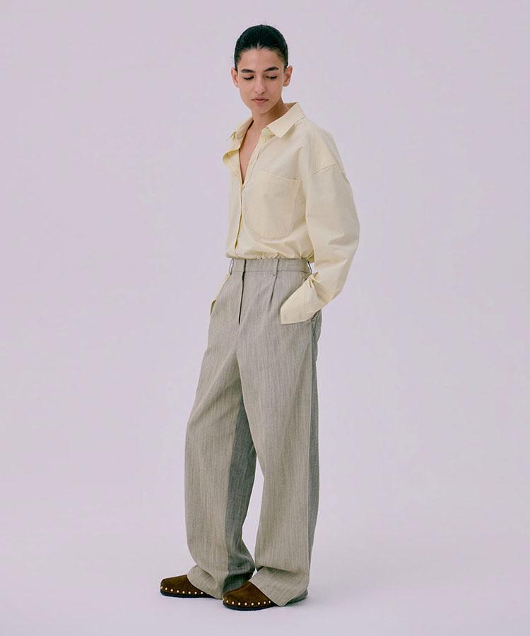 WNDERKAMMER 26 Classic Tuck Pants_Beige