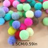 200pcs Multicolor DIY Pom-Pom Balls - Soft Polyester Party Decorations for Crafts,Home Decor,Festive Celebrations,Craft Supplies