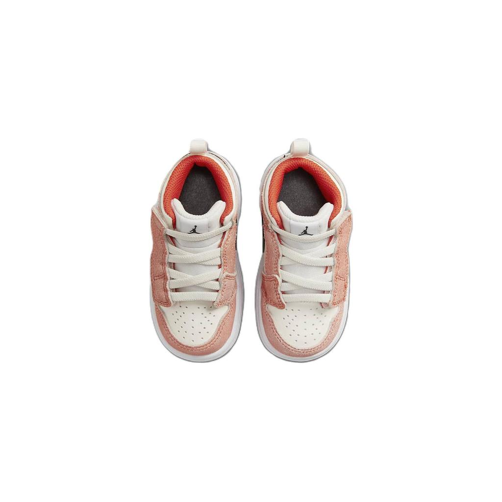 Jordan 1 Mid SE TD Team Orange Sail Kids Shoes DZ4469-800