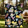 1 шт. Пледы Rugrats для улицы, легкий фланелевый, мягкий и теплый, для использования в любое время года, для дивана, улицы, кемпинга, гостиной, офиса, стула