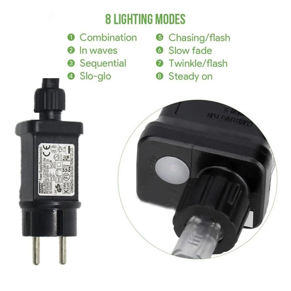 24 В 20 м 50 м 100 м рождественские гирлянды наружные водонепроницаемые сказочные гирлянды рождественские огни для праздничного сада уличного декора