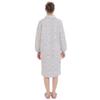 Ночная сорочка Narue Снеговик Размеры Женское платье с хлопковой подкладкой, Серое, M-L