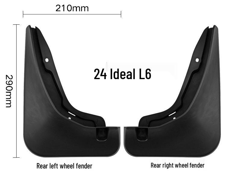 Ideal L6 Soft Rubber Car Mud Flaps