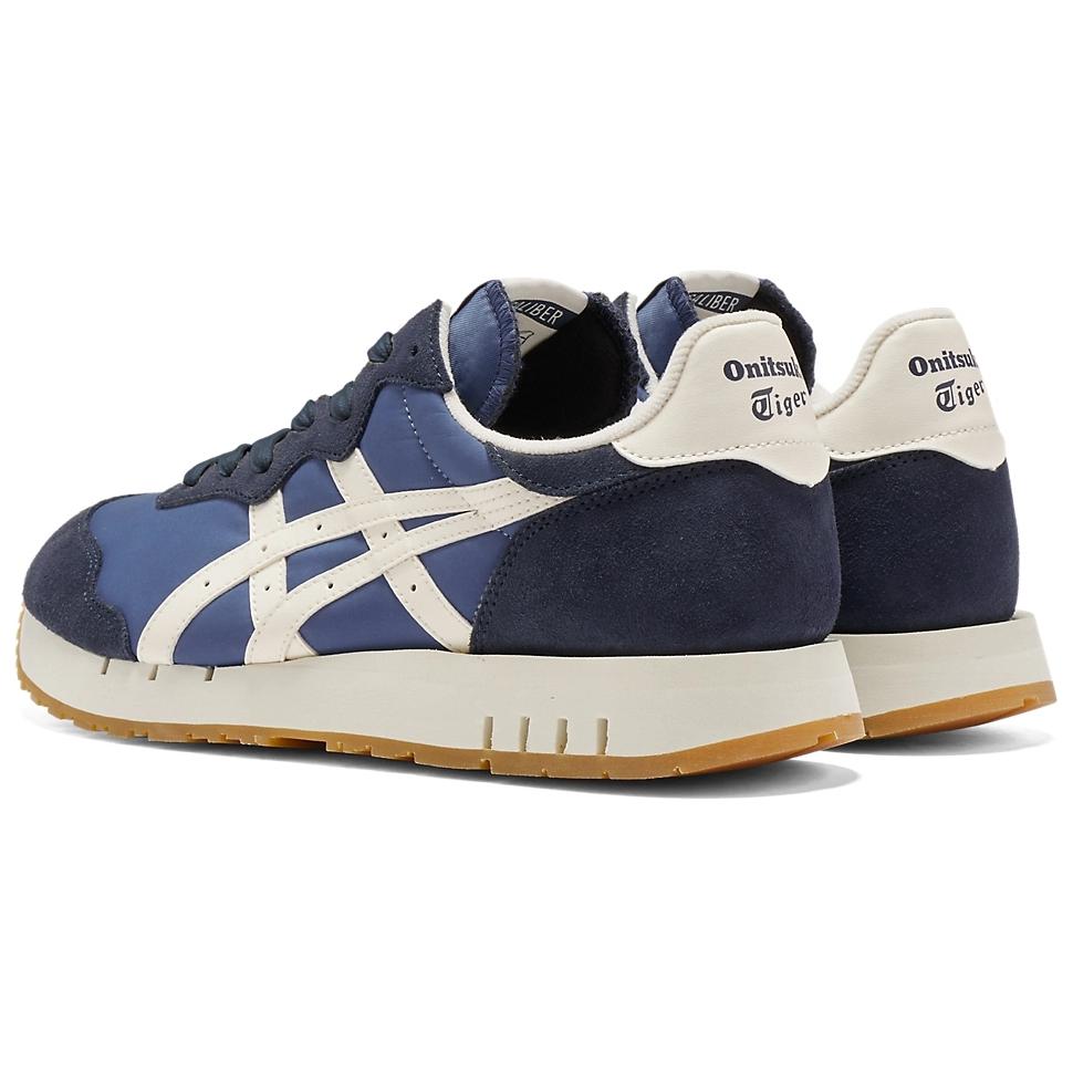 ONITSUKA TIGER X Caliber Нескользящие Износостойкие Низкие Повседневные Кроссовки Унисекс Морской Синий 1183C289-400