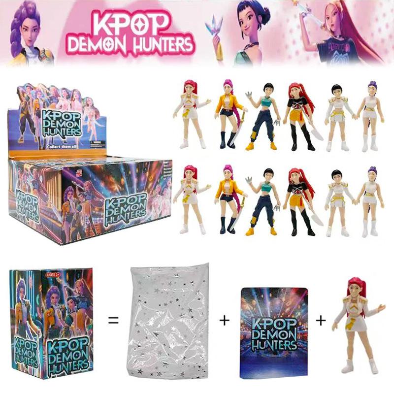 1-12 шт. K-pop Охотники на демонов слепой бокс Фигурка Игрушка Derpys Tiger Rumi Mira Zoey Sussy Фигурка Кукла Для фанатов Рождество день рождения Подарок