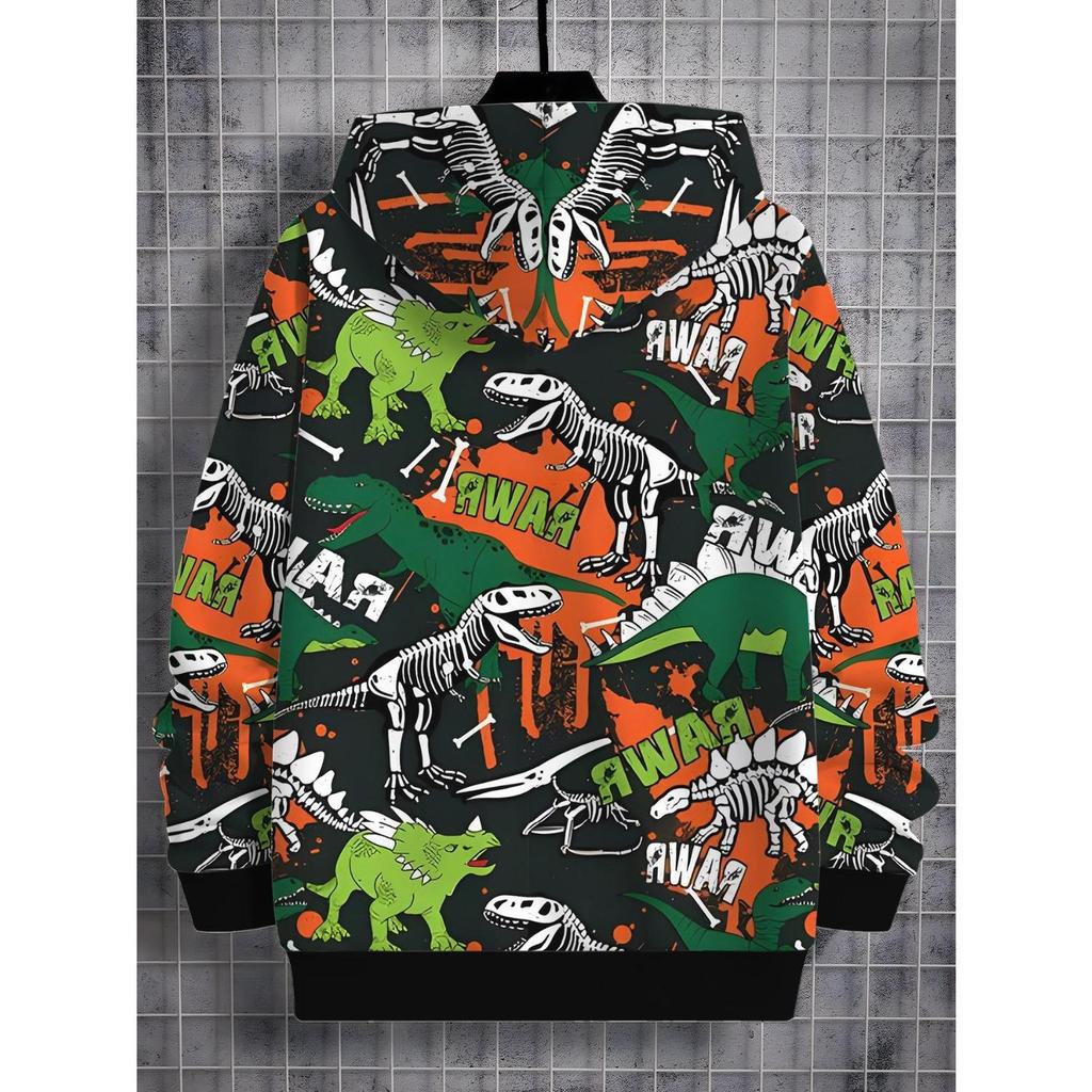 Детская одежда, креативная толстовка с капюшоном с 3D-принтом для мальчиков, повседневный спортивный топ с длинным рукавом и капюшоном для мальчиков