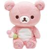Rilakkuma Theme Plush Collectible Sitting Plush Toy Rilakkuma MV22601 H170 X W155 X D90mm San-X "Sakura Toy" Size Approx.