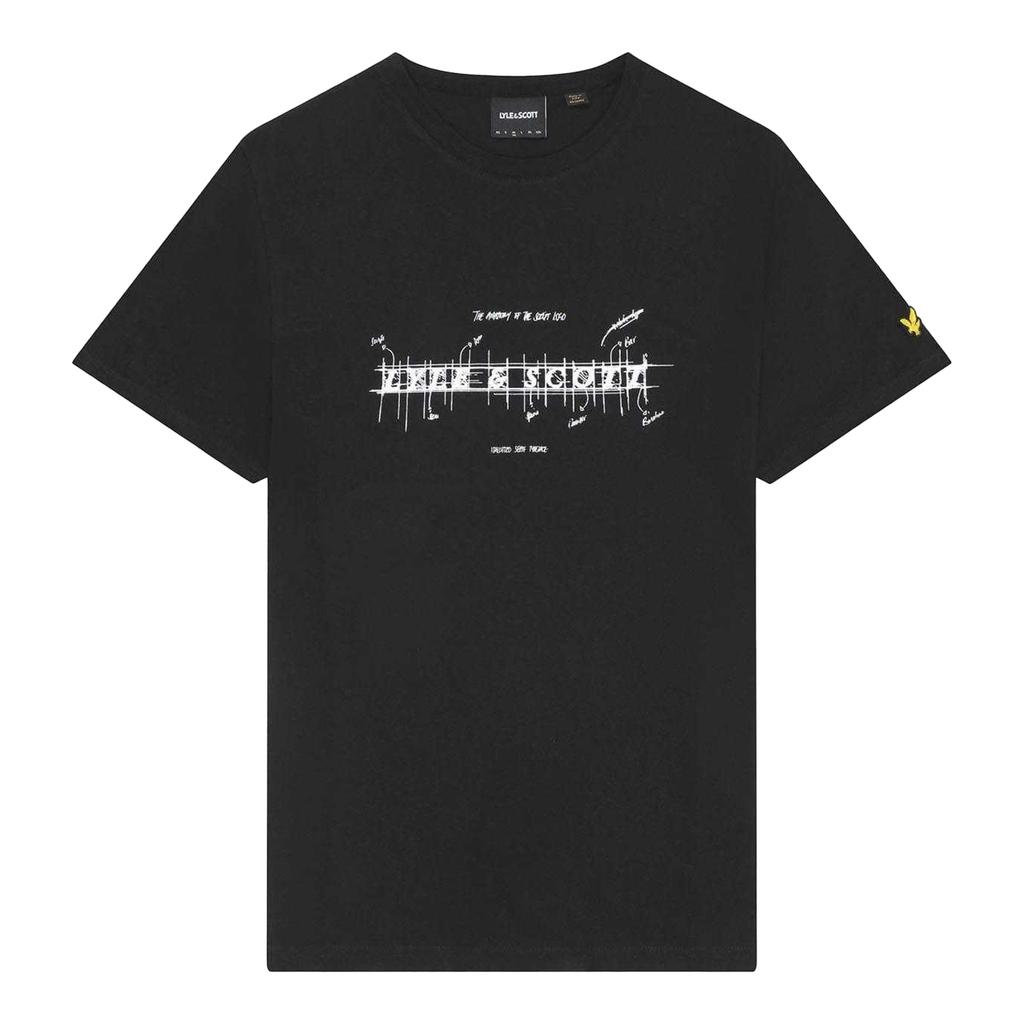 Lyle & Scott Mens Anatomy Of Type Graphic T-Shirt