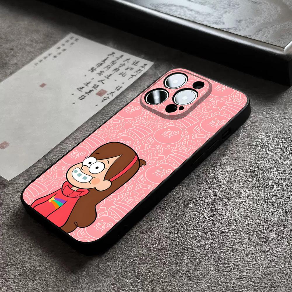 Мультяшный Чехол для Телефона Мэйбл Пайнс из Гравити Фолз Для 17 Pro Max Iphone 16 14 Pro Max 12 15 Plus 13 Pro 11 Xr X Xs 8 Plus Задняя Крышка