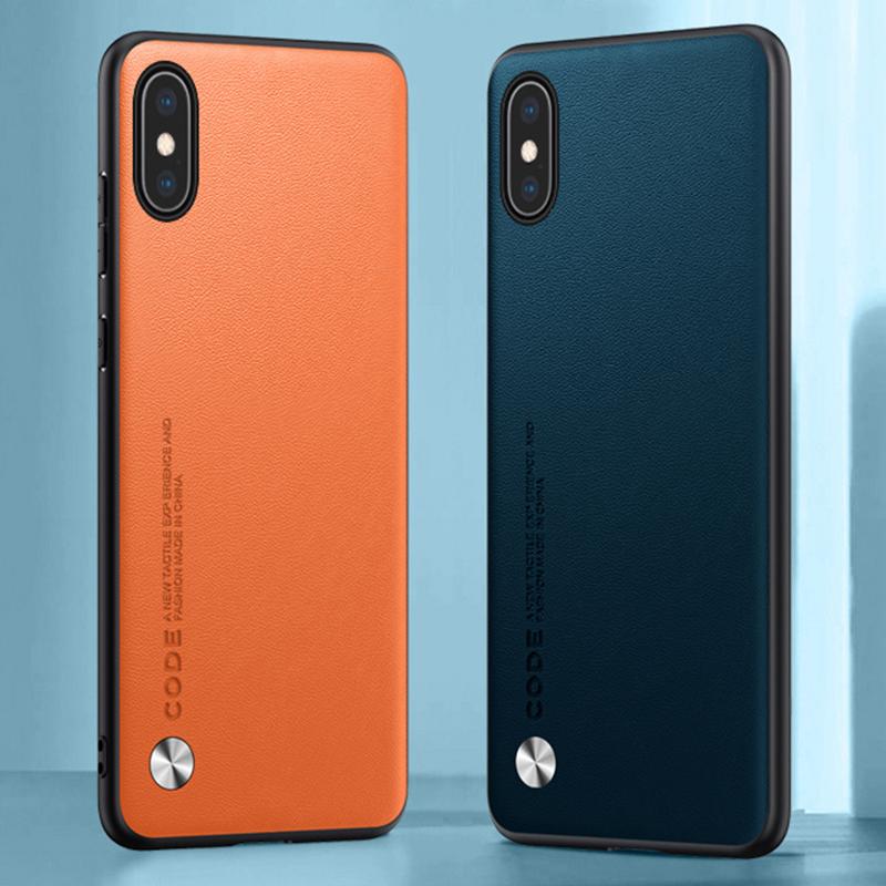 Роскошный чехол из искусственной кожи для iPhone X XS Задняя крышка Силиконовый противоударный Полная защита Чехол для телефона для iPhone X S iPhoneX iPhoneXS