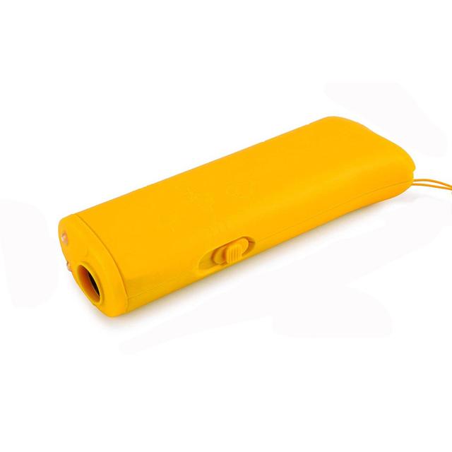 3 в 1 Et Отпугиватель собак Устройство против лая Ультразвуковой отпугиватель собак Стоп Контроль лая Тренировочные принадлежности со светодиодным фонариком