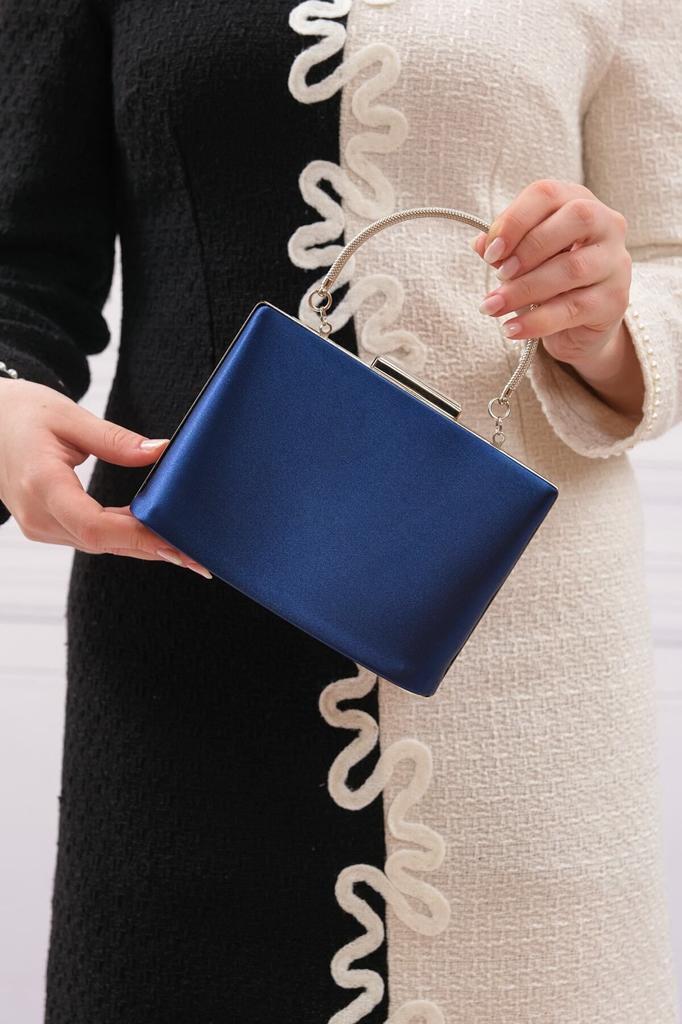 Women's Stylish and Useful Evening Dress Bag Women's Powder Fabric Evening Dress Clutch Portfolio Bag