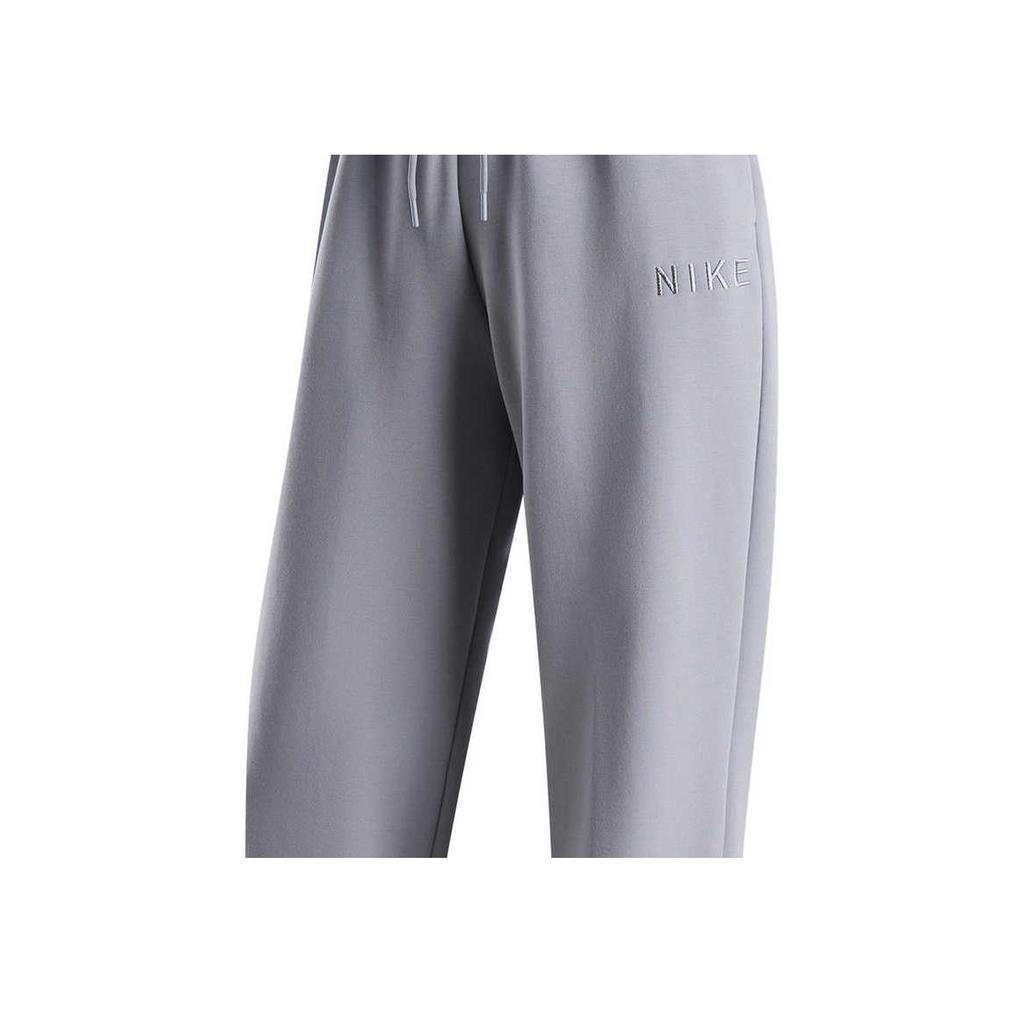 Nike Однотонные трикотажные джоггеры женские на шнурке серо-фиолетовые HF0423-012