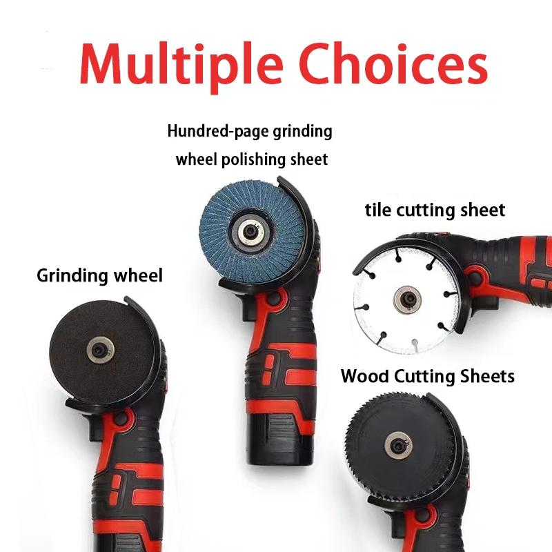 Mini Angle Grinder Cutting Machine Rechargeable Grinding Tool Polishing Grinding Machine For Cutting Diamond Cordless Power Tool