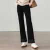 Women's Autumn/Winter Fold-Hem Straight-Leg Jeans