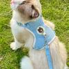 Lovely Small Pet Vest Chest Strap Dog Leash Traction Rope Walking Dog Cat Bunny Vest Harness Poodle Collar Leash Dog Accessories