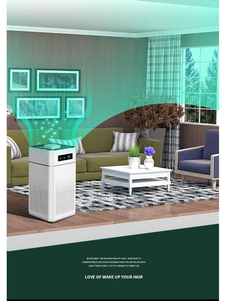 Mini UV Air Purifier: Negative Ion Sterilization & Formaldehyde Removal