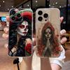 Кэтрина Череп Девушка Мексиканский Чехол Для Телефона Для iPhone 17 16e 16 15 14 13 12 11mini Pro Max X XR XSMAX 8 7 Air Plus Мягкий Чехол