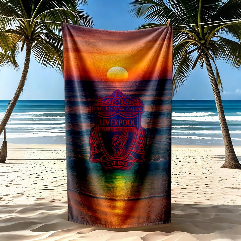 Liverpool Football Club Beach Towel Super Soft Absorbent Comfortable Lightweight