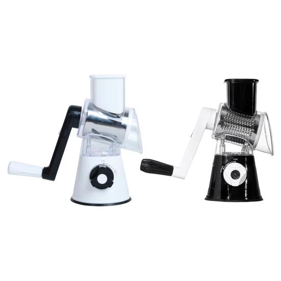Yousheng Rotary Cheese Grater with Replaceable Stainless Blades 3-in-1 Cheese Slicer And Shredder Hand Crank Kitchen Gadget for Quick Chopping