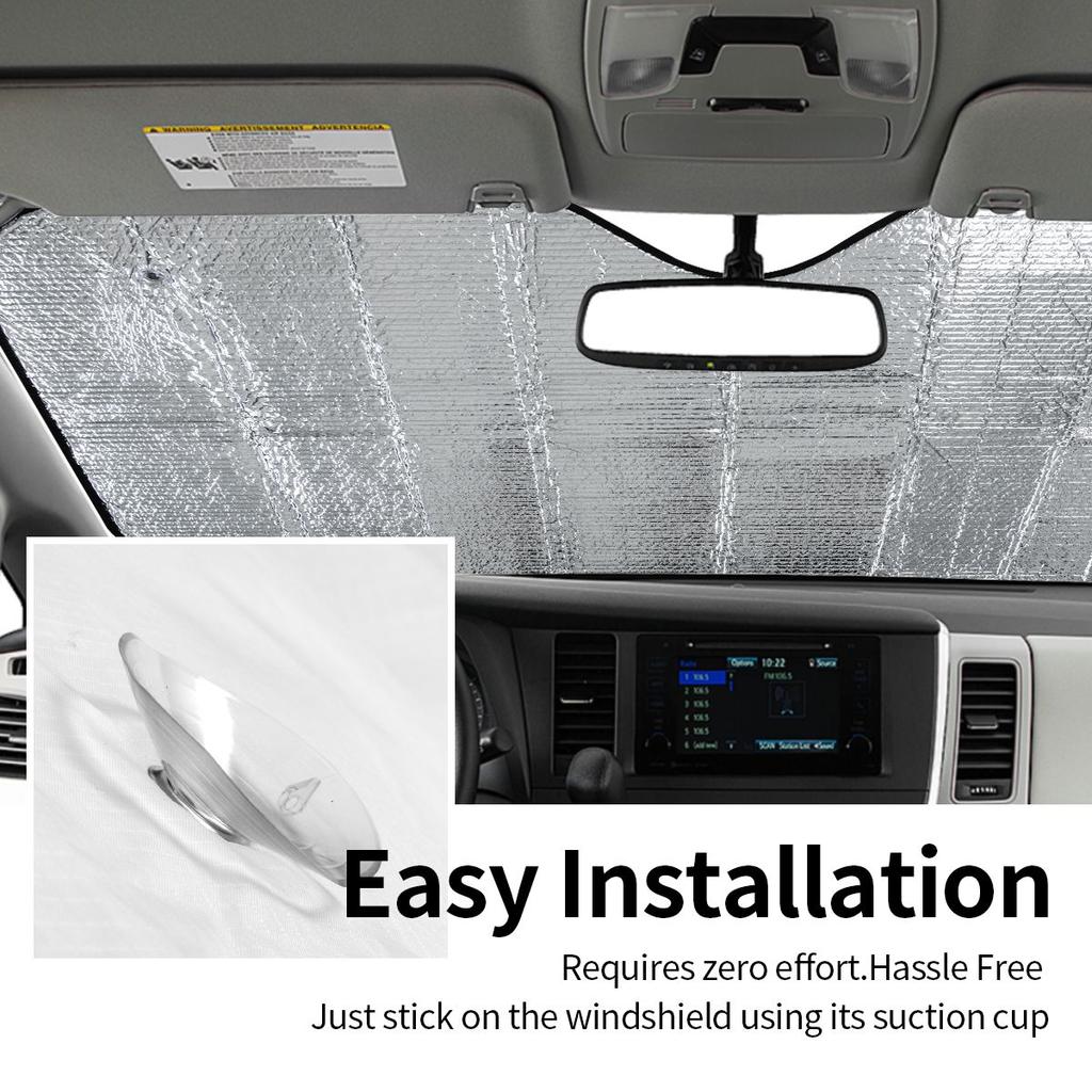 John Pork Sunshade Windscreen Car Front Windshield Window Sun Visor Accessories Covers