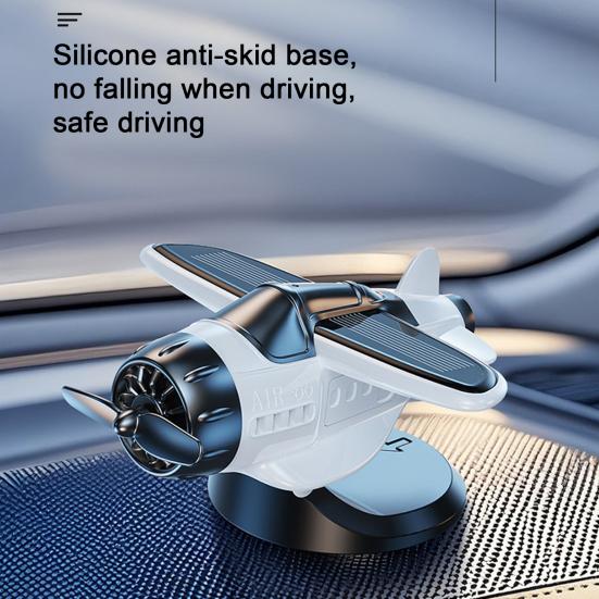 Солнечный автомобильный освежитель воздуха, украшение для приборной панели автомобиля, вращающийся самолет на солнечной батарее, аксессуары для приборной панели автомобиля