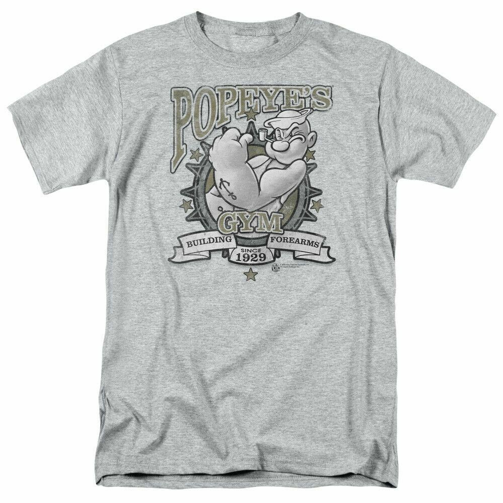 26 Popeye Forearms T Shirt Mens Licensed Sailor Man IDW Comic Tee Sport Gray Unisex T-Shirt