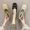 Single Shoes Women's Summer 2025 New French Soft Leather Summer Flat-bottomed Doudou Spring and Autumn Soft-soled Fairy Spring Gentle Shoes