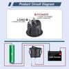 5pcs-20pcs Rocker Switch Black On Off 2 Pin Mini Round Toggle Switch 6A 250V 10A 125V 20MM Circle Switches for RV Car Truck Boat