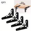 4 шт. 90-градусные треугольные полкодержатели, опора для скамьи/стола, настенный, сверхпрочный, цельный кронштейн, стеллаж для хранения
