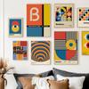 Bauhaus Geometric Line Posters and Prints Abstract Japanese Wall Art