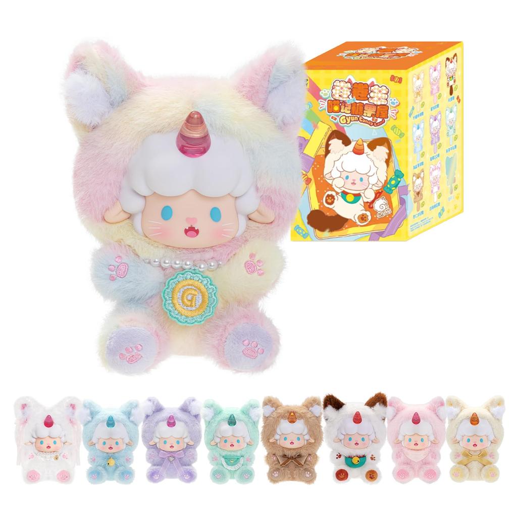 TOP TOY Gyun Gyun Ram Candy House Plush Toy Series Gachapon Blind Box Figure Plastic Model Premium Soft Vinyl Toy Original Character Birthday Gift [1