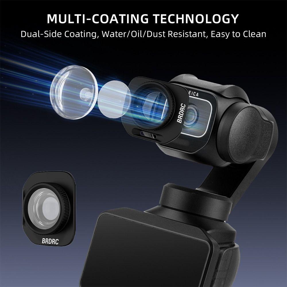 Optical Glass Wide Angle Filter for Insta360 Luna Pro Gimbal Camera Accessories