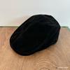 Suede forward cap, unisex, solid color, British-style painter hat, street-style newsboy cap