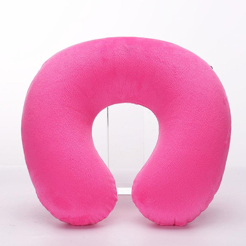 1 шт. U-образная подушка для путешествий, автомобильная подушка, надувная подушка для воздушного полета, подушка для шеи, подушка для поддержки шеи, подушка