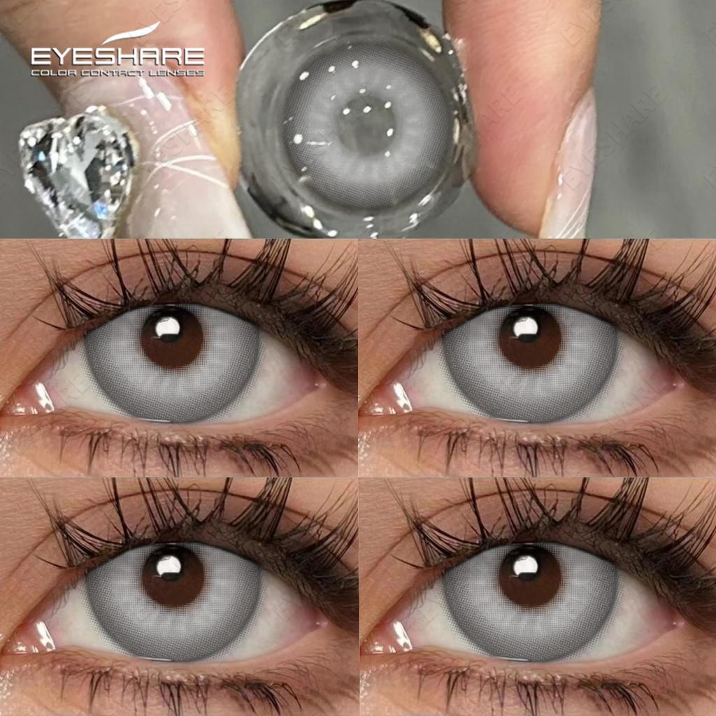 Eyeshare 2Pcs Color Contact Lenses Green Lenses Yearly Cosplay Blue Cosmetic Contacts Pink Lens Helloween Beauty Makeup Pupils