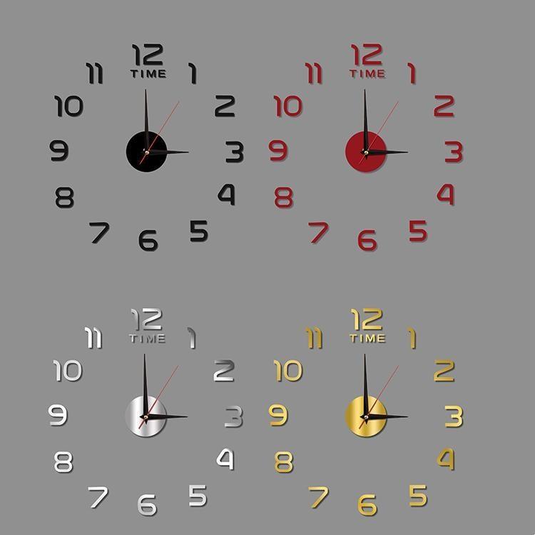 DIY Luminous Wall Clock, Mute, with Installation Accessories, Diameter 40cm