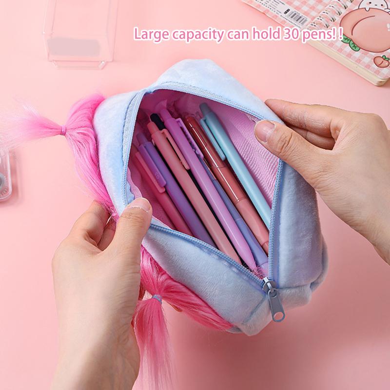 Взрывная Прическа Кукла Урод Плюшевая Кишка Ручка Сумка Большие Глаза Монстр Милая Девушка Сердце Сумка для Хранения Плюшевая Игрушка Пенал