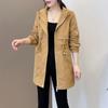 Women Windbreaker Spring Autumn Coat Fashion Plus Size Stand-Up Collar Ladies Jacket
