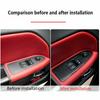 Interior Window Lift Switch Panel Cover For Dodge Challenger 09-14 Carbon Fiber