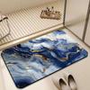 Marble Bathroom Floor Mat Decorative Absorbent Mat Decorative Diatom Mud Floor Mat Absorbent Floor Mat Toilet Floor Mat